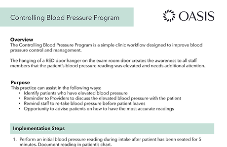 Controlling Blood Pressure Program
