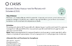 Glycemic Status Assessment for Patients with Diabetes (GSD)