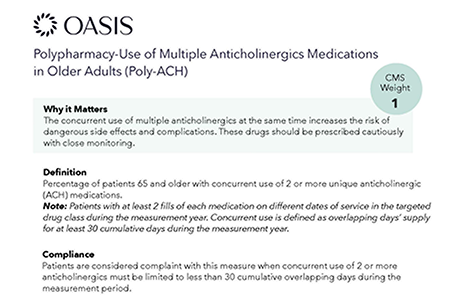 Polypharmacy – Use of Multiple Anticholinergics Medications in Older Adults (Poly-ACH)